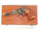 S&W MODEL 29 NICKEL REVOLVER WITH IT'S WOODEN PRESENTATION BOX - 1 of 8