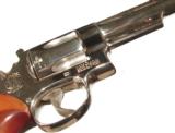 S&W MODEL 29 NICKEL REVOLVER WITH IT'S WOODEN PRESENTATION BOX - 5 of 8