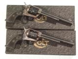 CONSECUTIVE NUMBERED PAIR OF COLT 2ND GENERATION S.A.A. REVOLVERS - 1 of 15