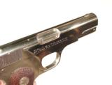 COLT MODEL 1908 NICKEL FINISH AUTO PISTOL IN .380 CALIBER WITH IT'S FACTORY BOX - 8 of 9