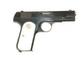 COLT MODEL 1908 HAMMERLESS IN .380 CALIBER WITH FACTORY PEARL GRIPS IN THE BOX - 2 of 12