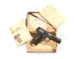 COLT MODEL 1903 HAMMERLESS .32 ACP AUTOMATIC PISTOL IN IT'S FACTORY BOX - 1 of 7