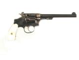 S&W PRE-WAR .32 HANDEJECTOR WITH "FDL" PATENT REAR TARGET SIGHT - 1 of 7
