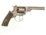 RARE WEBLEY "WEDGE FRAME" PERCUSSION REVOLVER. - 2 of 8