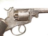 RARE WEBLEY "WEDGE FRAME" PERCUSSION REVOLVER. - 5 of 8