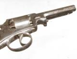 RARE WEBLEY "WEDGE FRAME" PERCUSSION REVOLVER. - 4 of 8