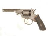 RARE WEBLEY "WEDGE FRAME" PERCUSSION REVOLVER. - 1 of 8