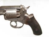 RARE WEBLEY "WEDGE FRAME" PERCUSSION REVOLVER. - 7 of 8
