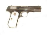 COLT MODEL 1903 FACTORY NICKEL .32 CALIBER AUTO PISTOL WITH FACTORY PEARL GRIPS - 1 of 7