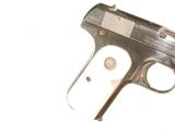 COLT MODEL 1903 FACTORY NICKEL .32 CALIBER AUTO PISTOL WITH FACTORY PEARL GRIPS - 7 of 7