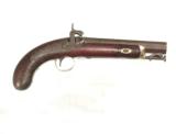BRITISH GREAT COAT PERCUSSION SINGLE SHOT PISTOL BY "LARBEY, PLYMOUTH" - 1 of 10