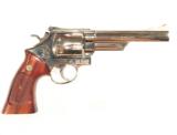 S&W MODEL 57 REVOLVER .41 MAGNUM CALIBER W/ NICKEL FINISH AND FACTORY BOX - 3 of 12
