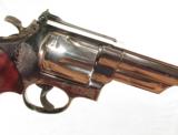 S&W MODEL 57 REVOLVER .41 MAGNUM CALIBER W/ NICKEL FINISH AND FACTORY BOX - 6 of 12
