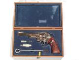 S&W MODEL 57 REVOLVER .41 MAGNUM CALIBER W/ NICKEL FINISH AND FACTORY BOX - 1 of 12
