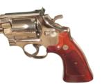 SMITH & WESSON MODEL 25-5 REVOLVER FINISHED IN NICKEL & CHAMBERED FOR .45 COLT CALIBER - 7 of 7