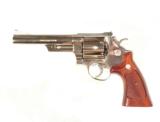 SMITH & WESSON MODEL 25-5 REVOLVER FINISHED IN NICKEL & CHAMBERED FOR .45 COLT CALIBER - 1 of 7