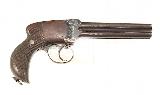 CHARLES LANCASTER 4 BARREL PISTOL IN SCARCE .380 CALIBER - 1 of 10