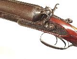 BRITISH 10 BORE DOUBLE HAMMER SHOTGUN BY "WILLIAMS & POWELL" IN IT'S ORIGINAL CASE WITH ACCESSORIES - 7 of 13