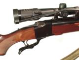 RUGER No1 SINGLE SHOT RIFLE IN 7X57mm CALIBER. - 4 of 10