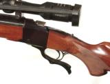 RUGER No1 SINGLE SHOT RIFLE IN 7X57mm CALIBER. - 1 of 10