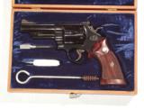 S&W MODEL 57 REVOLVER IN IT'S ORIGINAL WOODEN FACTORY BOX - 1 of 10