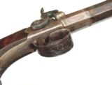 SUPERB CASED PAIR OF TURN-BARREL PERCUSSION PISTOLS BY "WILLIAM MILLS, LONDON" - 20 of 20