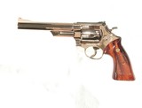 S&W MODEL 29-2 REVOLVER.
.44 MAGNUM WITH FACTORY NICKEL FINISH - 1 of 8