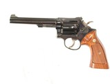S&W MODEL 17-2 REVOLVER WITH TARGET HAMMER, TRIGGER, AND GRIPS - 1 of 10