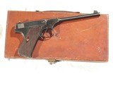 COLT PRE-WOODSMAN PISTOL, COGSWELL & HARRISON RETAILERS LEATHER CASE - 2 of 14