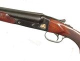 WINCHESTER MODEL 21 SHOTGUN WITH 2 SETS OF BARRELS AND GOLD INLAYS BY ENGRAVER "WINSTON CHURCHILL" - 3 of 14