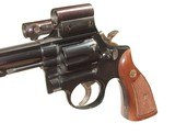 SMITH & WESSON
MODEL 14-3 (K-38) REVOLVER WITH EXPERIMENTAL OPTICAL REAR SIGHT - 8 of 10