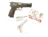 BROWNING HI-POWER ACCURIZED &
MODIFIED BY JAMES HOAG. - 1 of 8
