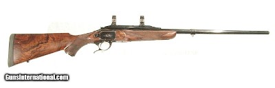 LUXUS ARMS MODEL 11SINGLE SHOT SPORTING RIFLEENGRAVED WITH GOLD BANDING IN .243 WIN. CALIBER - Image 2 of 13