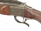 DELUXE ENGRAVED LUXUS ARMS MODEL 11 SINGLE SHOT RIFLE IN .308 WIN. CALIBER - 3 of 12