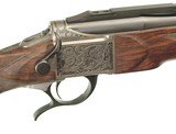 DELUXE ENGRAVED LUXUS ARMS MODEL 11 SINGLE SHOT RIFLE IN .308 WIN. CALIBER - 2 of 12