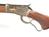 BROWNING MODEL 65 "HIGH GRADE" LEVER ACTION ENGRAVED RIFLE IN .218 BEE CALIBER - 4 of 10