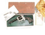COLT SINGLE ACTION FRONTIER SCOUT REVOLVER NEW IN IT'S FACTORY BOX.
MFG. 1958 - 1 of 10