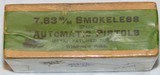 SEALED BOX OF WINCHESTER MFG.
7.63mm (30 MAUSER) CARTRIDGES - 2 of 2