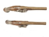 PAIR OF SILVER MOUNTED U.S. HISTORICAL SOCIETY GEORGE WASHINGTON FLINTLOCK PISTOLS - 2 of 8