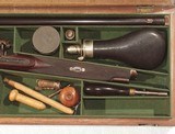 BRITISH PERCUSSION SPORTING RIFLEIN IT'S ORIGINAL BOX BY "J. ASTON" - 11 of 15