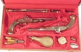 BEAUTIFUL CASED PAIR OF LEPAGE STYLE PERCUSSION TARGET OR DUELLING PISTOLS BY PEDERSOLI - 1 of 8