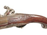 PAIR OF SILVER MOUNTED 18TH CENTURY FRENCH OFFICERS PISTOLS BY "JACQUES FRECONNET, PARIS"ca 1749 {FRENCH & INDIAN WAR} - 14 of 16