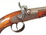 BRITISH PERCUSSION GREAT COAT PISTOL BY 