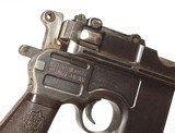 MAUSER C96 BROOMHANDLE BOLO SEMI-AUTO PISTOL W/ WOODEN HOLSTER/STOCK - 8 of 11