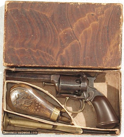 REMINGTON BEALS 1st MODEL POCKET REVOLER IN IT'S ORIGINAL FACTORY BOX WITH ACCESSORIES