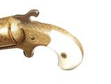 CASED EXHIBITION ENGRAVED AND GOLD PLATED MOORES FRONT LOADING TEAT FIRE REVOLVER - 7 of 8