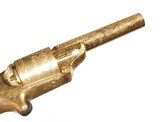 CASED EXHIBITION ENGRAVED AND GOLD PLATED MOORES FRONT LOADING TEAT FIRE REVOLVER - 8 of 8