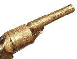 CASED EXHIBITION ENGRAVED AND GOLD PLATED MOORES FRONT LOADING TEAT FIRE REVOLVER - 6 of 8