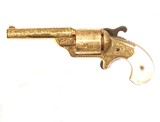 CASED EXHIBITION ENGRAVED AND GOLD PLATED MOORES FRONT LOADING TEAT FIRE REVOLVER - 2 of 8
