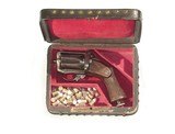 CASED FRENCH PEPPERBOX REVOLVER BY 